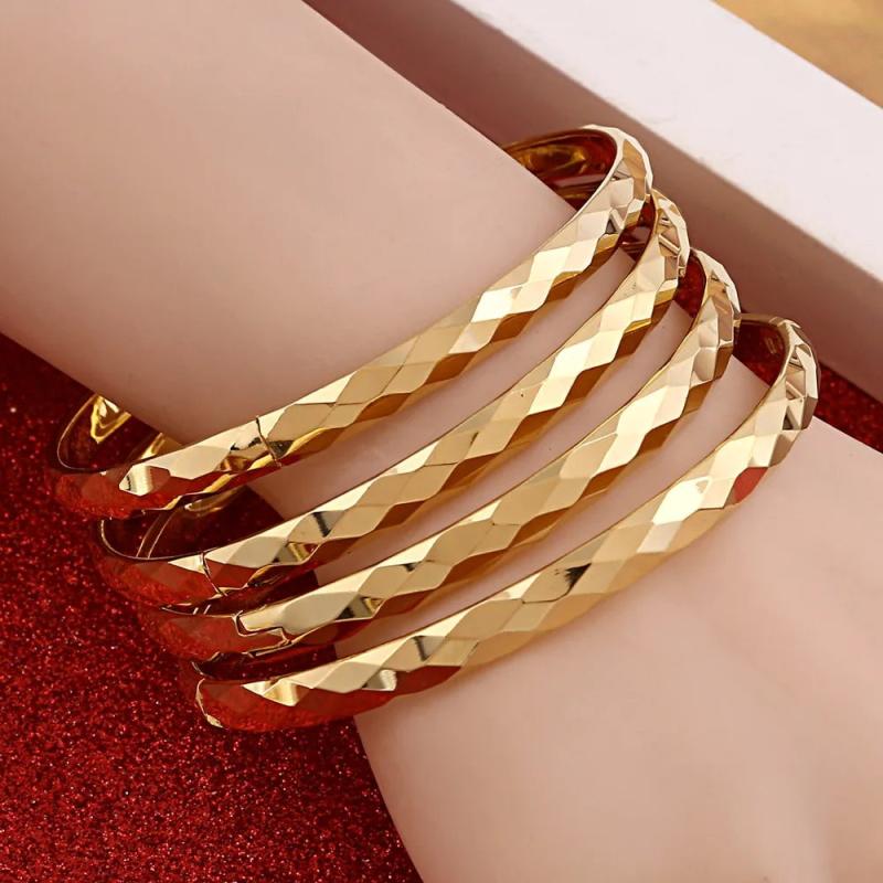 4pcs Ethiopian Dubai Jewelry Bangles For African Bangles