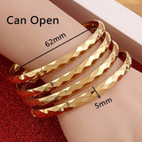 4pcs Ethiopian Dubai Jewelry Bangles For African Bangles
