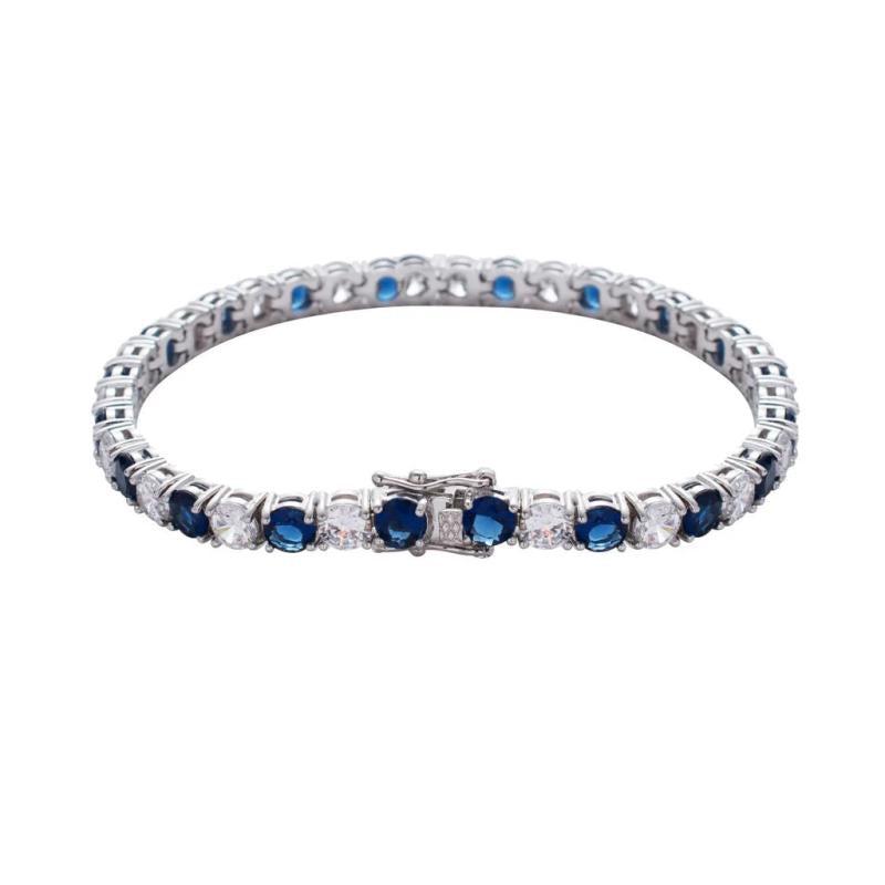 Men's Hip Hop Micro Pave Zircon Bracelet Ice Out Tennis Chain Charm Jewelry