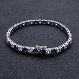 Men's Hip Hop Micro Pave Zircon Bracelet Ice Out Tennis Chain Charm Jewelry