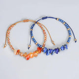 Natural Gem Stone Bracelet Irregular Crystal Beads Wristband for Women