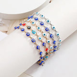 Colorful Evil Eye Charm Bracelet Lucky Amulet Jewelry for Women