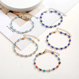 Colorful Evil Eye Charm Bracelet Lucky Amulet Jewelry for Women