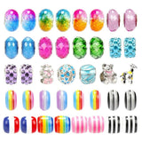 127 Pcs Charm Bracelet Kit: Beads, DIY Craft for Girls, Jewelry Gift
