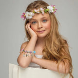 127 Pcs Charm Bracelet Kit: Beads, DIY Craft for Girls, Jewelry Gift