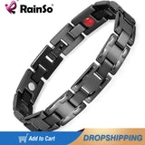 Men Charm Titanium Bracelet Health Care Magnetic 8.5''