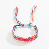 12Pcs Colorful Braided Friendship Bracelets, Adjustable Weave Rope Chain