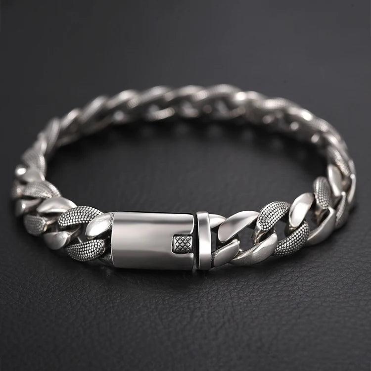 HX Punk Bracelet Cuban Chain Couples Bracelets Set Pack Women