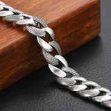HX Punk Bracelet Cuban Chain Couples Bracelets Set Pack Women