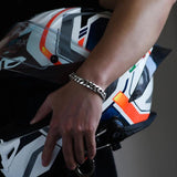 HX Punk Bracelet Cuban Chain Couples Bracelets Set Pack Women