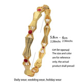 2-Color Dubai Ethiopian Bangles/Gold Bracelets African Men Women Jewelry