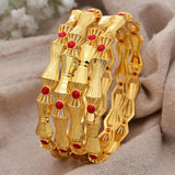 2-Color Dubai Ethiopian Bangles/Gold Bracelets African Men Women Jewelry