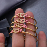 4pcs Heart 24k Dubai Bangles Bracelet For Baby Eritrea