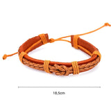 12-60 Pcs Leather Bracelets for Men & Women in 3 Colors Christmas Gift