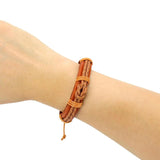 12-60 Pcs Leather Bracelets for Men & Women in 3 Colors Christmas Gift