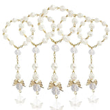 30 PCS Baptism Rosary Acrylic Beads Mini Rosaries Angel Baptism Party Favors