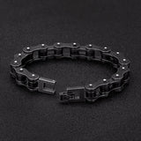 Vintage Bicycle Chain Men Wide Bracelet Stainless Steel