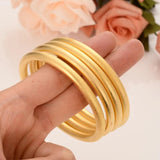 24K 65mm Dubai Bangle Bracelet - Africa Arab Jewelry Set