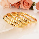 24K 65mm Dubai Bangle Bracelet - Africa Arab Jewelry Set