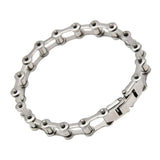 Lychee Biker Motorcycle Chain Bracelet Titanium Steel Men Bangle