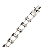 Lychee Biker Motorcycle Chain Bracelet Titanium Steel Men Bangle