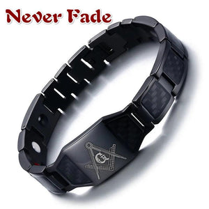 Men Steel Magnetic Therapy Healing Bracelet Bio Magnet Health Care Bangle