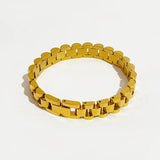 Peri'sbox Wide Link Chain Bangle Stainless Steel