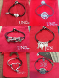 Yisheng Leather Bead Bracelet, Silver Clasp, Fashionable