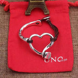 Yisheng Leather Bead Bracelet, Silver Clasp, Fashionable