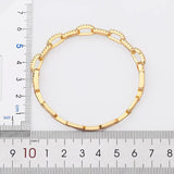 Nidin Arrival Stackable Bangle CZ Dubai Plated Bracelets