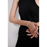 Stainless Steel Natural Pearl Bracelet Stylish Chain LOVE Women Bracelet
