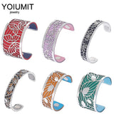 Cremo Love Cuff Bracelet Stainless Steel Bangle Bracelet with Leather