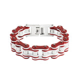 Punk Stainless Steel Bike Chain Bracelet Men's Bangle