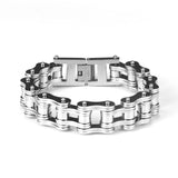 Punk Stainless Steel Bike Chain Bracelet Men's Bangle