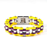 Punk Stainless Steel Bike Chain Bracelet Men's Bangle