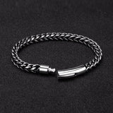 6MM Stainless Steel Link Chain Bracelet for Men Punk Rock Biker Jewelry