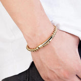 6MM Stainless Steel Link Chain Bracelet for Men Punk Rock Biker Jewelry