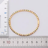 Nidin Crystal Zircon Cuff Bangles for Women Party Wedding Gift