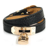 Sliver High Orange Letter Ferroalloy Neutral Bracelet
