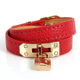 Sliver High Orange Letter Ferroalloy Neutral Bracelet