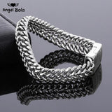 Silver Buddha Bracelet 11.5mm DIY Bangle Charms Men Women