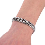 Silver Buddha Bracelet 11.5mm DIY Bangle Charms Men Women