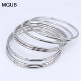 Stainless Steel Women's Fashion Jewelry Bracelet Set