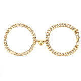 Chic Golf Bangle Bracelet with Rhinestones