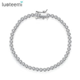 Clear CZ Beads Tennis Bracelet for Women