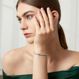 Clear CZ Beads Tennis Bracelet for Women