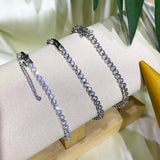 Clear CZ Beads Tennis Bracelet for Women