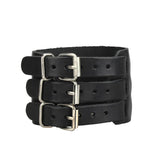 Wide Leather Bracelet Rock Punk Gothic Wristband