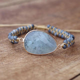 Labradorite Boho Friendship Bracelet String Bangle