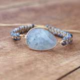 Labradorite Boho Friendship Bracelet String Bangle